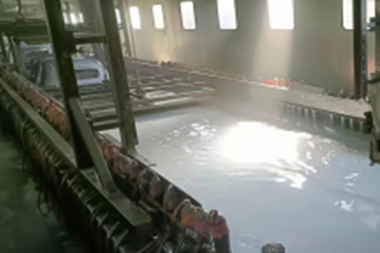 Automotive electrophoresis coating line