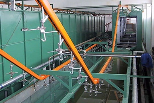 Automotive electrophoresis coating line